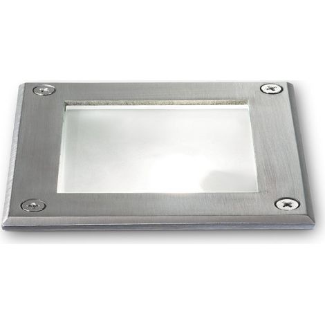 Ideal Lux PARK Spot encastré carré extérieur en acier 1x GU10 IP67