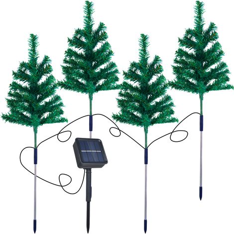 Solarbetriebene Weihnachtsbaumlampe, solarbetriebene Weihnachts-Stehbeleuchtung L