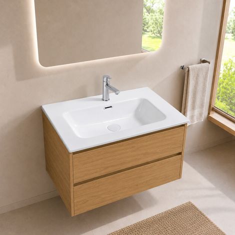 Lavabo da Incasso Bulnes60 in Ceramica Bianco Lucido 61 cm – Eleganza Essenziale per il Bagno (1/3)
