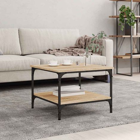 Couchtisch Sonoma-Eiche 55x55x40 cm Holzwerkstoff (1/5)