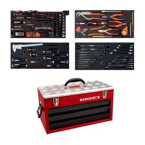 BAHCO - Kit d'outils aviation - 152 pcs/caisse métallique