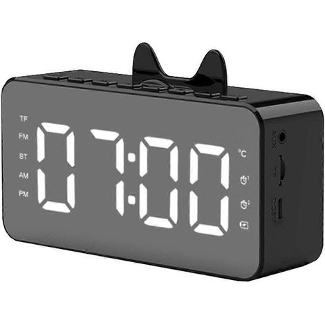 Réveil numérique ITSELFER avec affichage LED, radio AM/FM multifonction et haut-parleur (1/5)