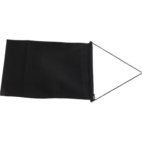 Bannière de rangement à broches, porte-épingles mural multifonction élégant pour bureau, maison ou dortoir, noir 35x22.5cm avec bâton en bois 25cm (1/5)
