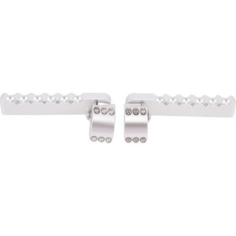 Repose-pieds Pliable Avant en Alliage d'aluminium de 25 Mm de Diamètre, Repose-pieds de Remplacement R1300GS à Partir de 2013, Pliables, en Alliage d'aluminium (SILVER) (1/4)