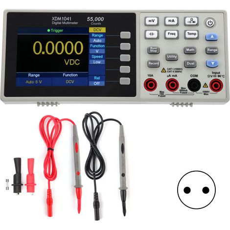 XDM1041 3,5 pouces LCD Mini multimètre numérique de bureau véritable testeur de température RMS (1/5)