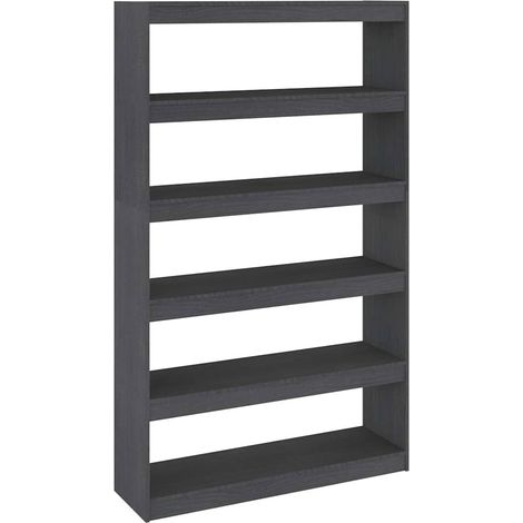 Maison Exclusive - Estantería/divisor de espacios pino gris 100x3 (1/5)