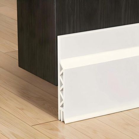 Türdichtungsband – Selbstklebender Zugluftstopper – Zugluftschutz – Weiches, strapazierfähiges Material – 100 cm – Weiß (1/5)