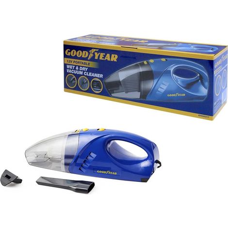 Goodyear Vacuum Cleaner Wet & Dry Car 12V Valet Home Carpet Clean 900317