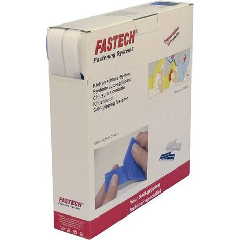 Nastro a strappo da incollare Lato morbido e lato rigido (L x L) 25000 mm x 20 mm Bianco Fastech B20-SKL000025 25 m