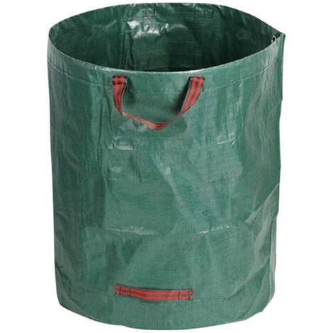 1 x 500 liter stable garden bag (red straps) leaf bag garden waste bag garden waste bags green waste bags foldable, large, sturdy polypropylene canvas (1/5)