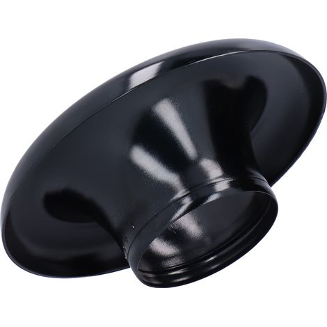 Adaptateur corne admission air froid 4 pouces turbo velocity stack décoration aluminium CNC accessoire auto noir (1/5)