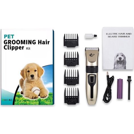 Filiyano-Tondeuse à poils professionnelle - Soins pour animaux de compagnie, 9 pièces (1/4)