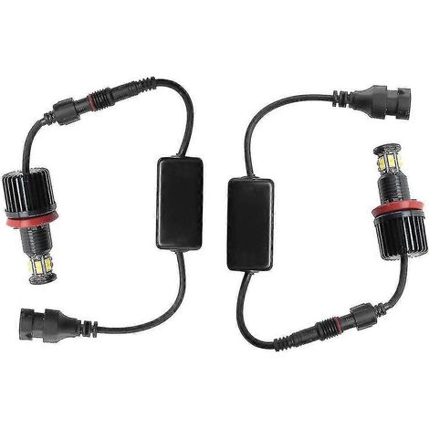 1 paire d'ampoules de phares de voiture Angel Eye 12 LED 120 W pour E82 E90 E92 E60 E61 E63 E89 X6 H8 (1/5)
