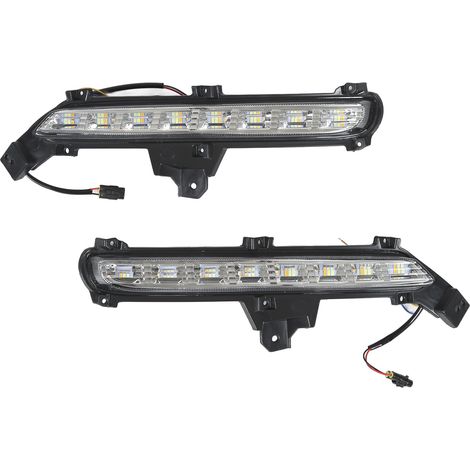 2PCS Feux Diurnes LED Droit Gauche Séquentiels 3 Couleurs Clignotants Compatible KIA K2 2014-2016 (1/5)