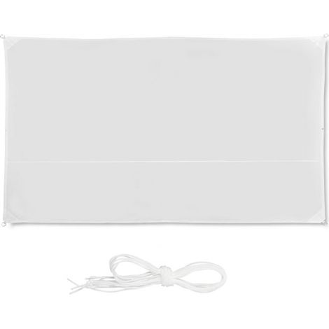 Vela de sol rectangular blanca (1/5)