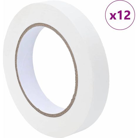 Rubans de masquage pour peintre 12 pcs Blanc 19mm x 50m Papier CFW775046 (1/5)