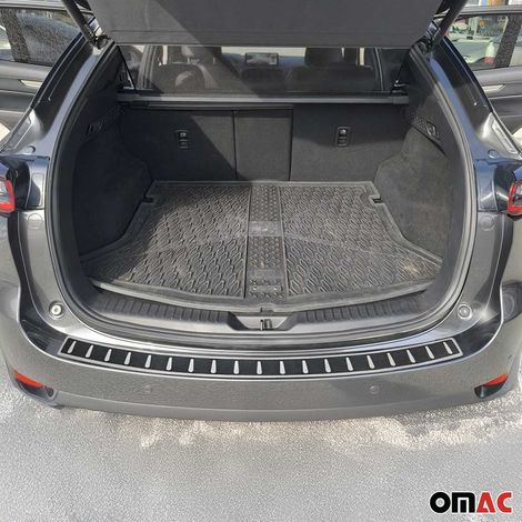 OMAC Ladekantenschutz Stoßstangenschutz für Mazda CX-5 II 2017-2025 – Edelstahl carbon foliert (1/5)