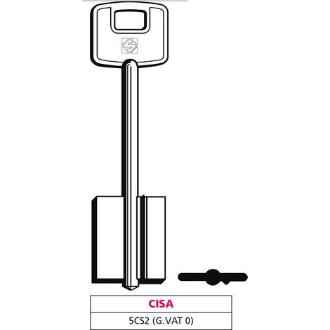 Silca CHIAVE A DOPPIA MAPPA 5CS2 (G. VAT 0) CISA 5.00 pz