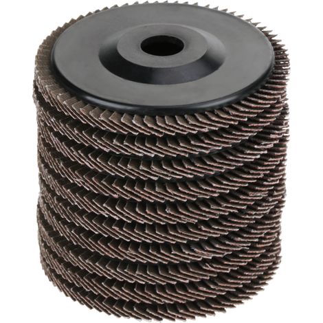 Ortviai Disques abrasifs 100 mm grain 60 pour meuleuse d'angle – lot de 10, oxyde d'aluminium (1/5)