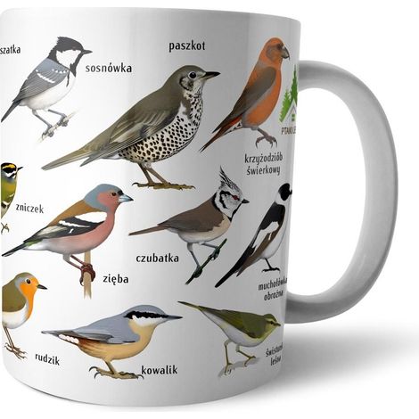 Tazza - Uccelli nella foresta (Foresta) Solitario