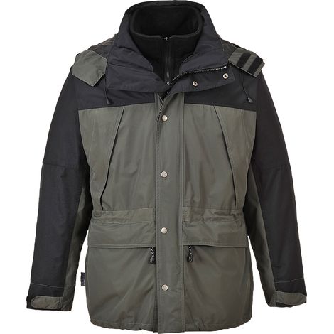 Chaqueta transpirable Orkney 3 en 1 Color: Gris Talla XL - Portwest