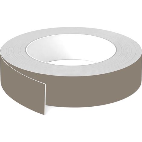 1x Bande de chant ABS sans colle 43 mm x 5 m épaisseur 0,8 mm facile à appliquer bricolage étagère meuble panneau plan de travail bois stratifié, Gris argile foncé mat (1/3)