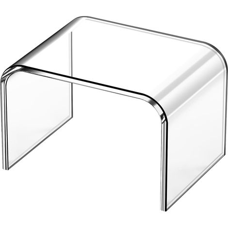 Marchepied Tabouret en Acrylique,Tabouret de Salle Bain Transparent,Tabouret de Douche Acrylique pour Cuisine Chambre Et Salon (Clear, Not Non Slip) (1/5)