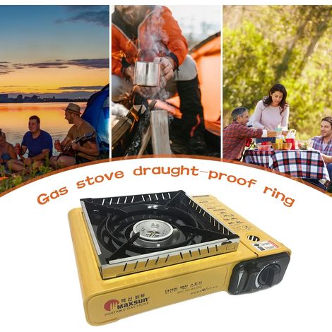 Anneau anti-courant d'air pour réchaud à gaz, fours pliables, étagère pare-vent, déflecteur de vent amovible, équipement de camping portable, réchauds de cuisine portables (1/4)