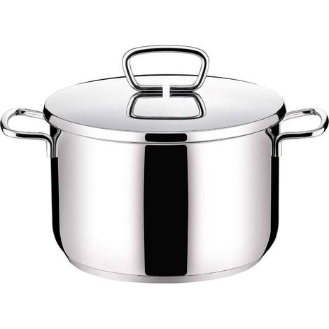 Tescoma praktik, pentola cm 22  lt 5, in acciaio inox 18/10 qualità extra pesante con coperchio