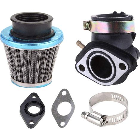 Eosnow Carburatore adatto per GY6 50CC 49CC 4 tempi Scooter Taotao Motore 18mm Carb Collettore di aspirazione Filtro aria (1/4)