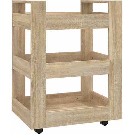 Maison Exclusive - Carrito de cocina madera contrachapada color r (1/5)