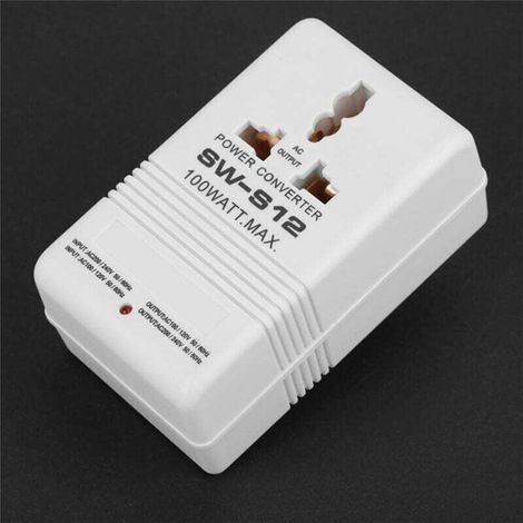 Convertisseur de Tension 100W 110V 120V vers 220V 240V Double Canal pour Voyage (1/4)