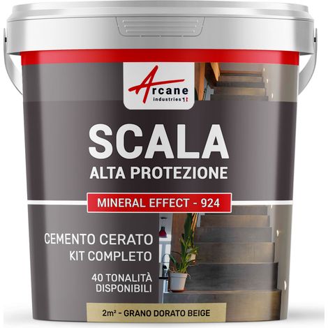 Cemento Cerato Scale - Kit Completo - 2 m² (in 2 strati) Grano Dorato Beige - ARCANE INDUSTRIES (1/5)