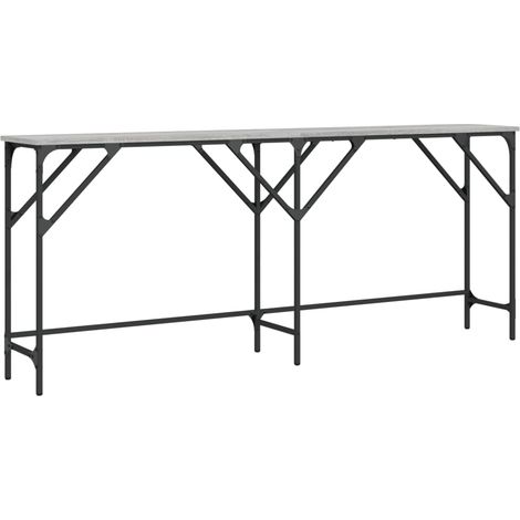 Maison Exclusive - Tavolo Consolle Grigio Sonoma 180x29x75 cm in Legno Multistrato