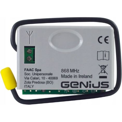 GENIUS 6100347 Modulo Ricevente Ricevitore 3Pin Rqfz 868 Mhz Per KILO