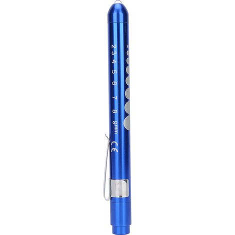 Lampe de diagnostic professionnelle pour examen ophtalmique et pupillaire, stylo lumineux bleu (1/5)