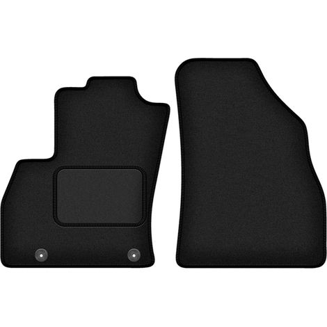 Tapis avant pour : Fiat Qubo combivan 2 places (2008-2020) noir (1/5)
