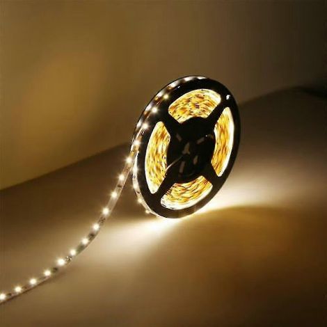Guirlande lumineuse féérique flexible 12 V 5 m SMD 3528 300 LED, non étanche, blanc chaud/froid (1/2)