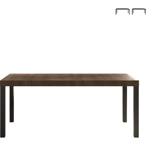 Table de salle à manger rectangulaire chêne mercure Evoria (1/4)
