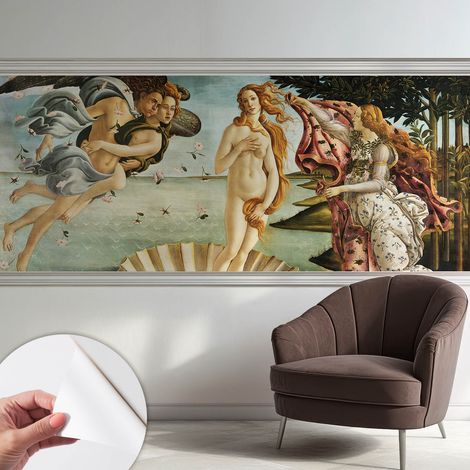 Selbstklebend Tapete modern - Wanddeko für Küche - Klebefolie Wand - luxus Look Die Geburt der Venus 250x104 cm (1/5)