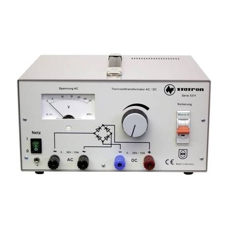 Statron 5311.1 Alimentatore da laboratorio regolabile 0 - 30 V 10 A 300 W Num. uscite 2 x (1/2)