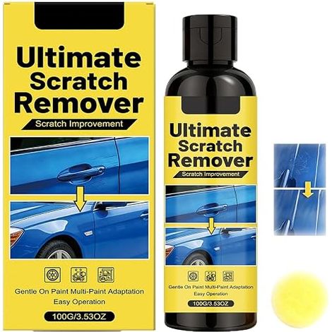 Scratch Remover, Nano Scratch Remover, Anti-Scratch Car Bodywork, Car Scratch Remover with Sponge, Effective on All Paints, Easy to Apply (1 Piece) (1/5)