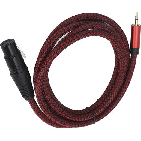 Câble de connexion microphone JORINDO XLR vers jack 3,5 mm (XLR femelle vers jack 3,5 mm) - Câble de signal symétrique JD6029 - 2 m (1/5)