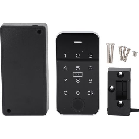 Serratura elettronica per armadi, tastiera digitale touch, password a impronta digitale, per armadi e comodini. (1/4)