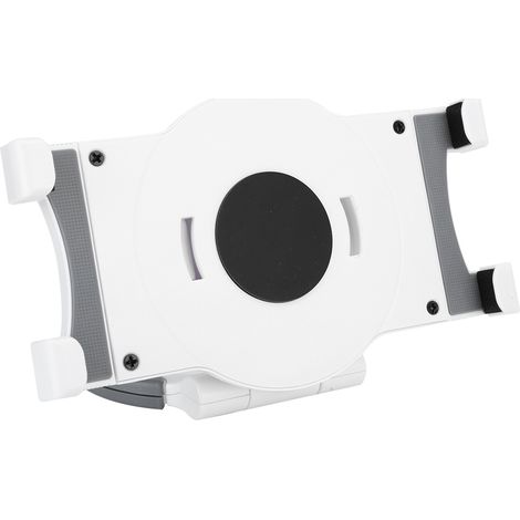 Support de bureau pour tablette/ordinateur portable 7-10 pouces, poignée rotative à 360°, anneau de support blanc (1/5)