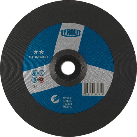 Disque de meulage Tyrolit 115 mm épaisseur 6 mm argenté