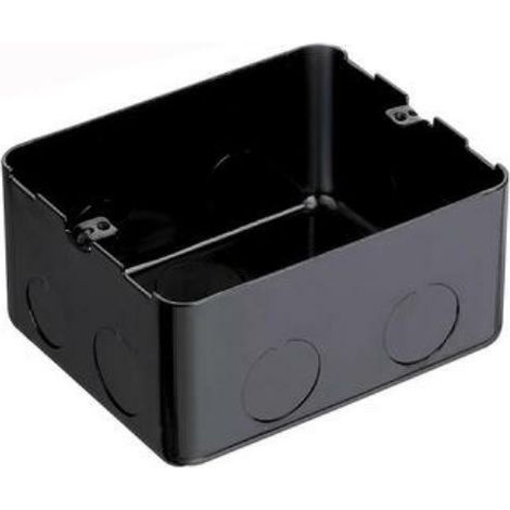 Caja para torreta POP‑UP Bticino en metal 4M Negro 150640NL