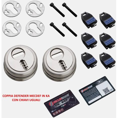 COPPIA DEFENDER SECUREMME MECDEF IN KA INTERASSE 38 SENZA MOSTRINA E COVER