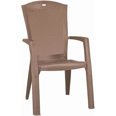 Keter Minnesota Gartenstuhl Cappuccino stapelbar (1/2)