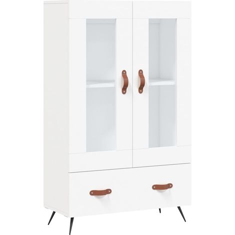 Credenza buffet cassettiera mobile contenitore organizer cucina soggiorno soggiorno alto 69,5 x 31 x 115 cm derivati del legno bianco 020032511